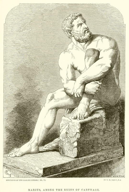 Marius, tussen de ruïnes van Carthago door English School
