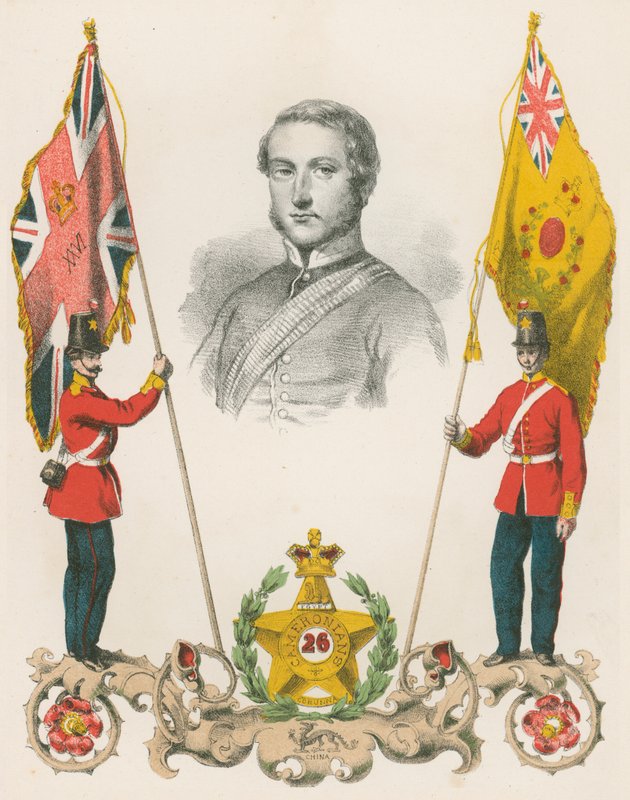 Markies van Dalhousie, voormalig kolonel van de 26e Cameronians door English School