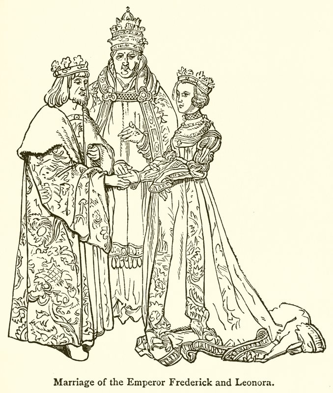 Huwelijk van de Keizer Frederik en Leonora door English School