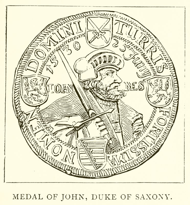 Medaille van Johan, hertog van Saksen door English School