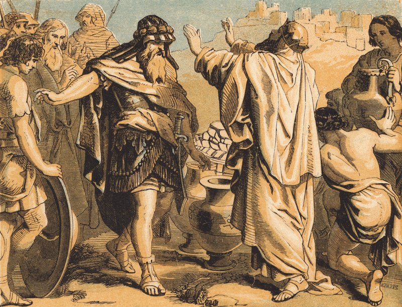 Melchizedek zegent Abraham door English School