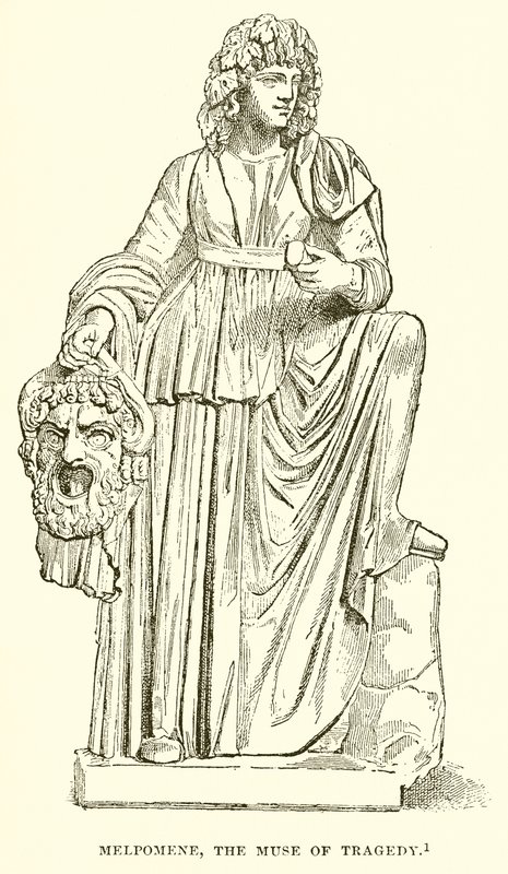 Melpomene, de Muze van Tragedie door English School