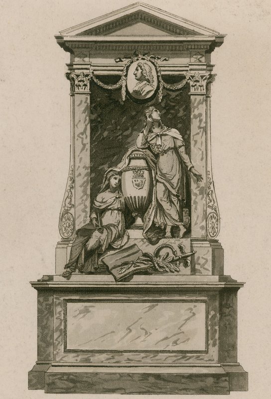 Gedenkteken voor William Pulteney, Graaf van Bath, Westminster Abbey, Londen door English School