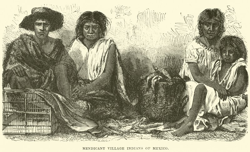 Bedelende dorpsindianen van Mexico door English School