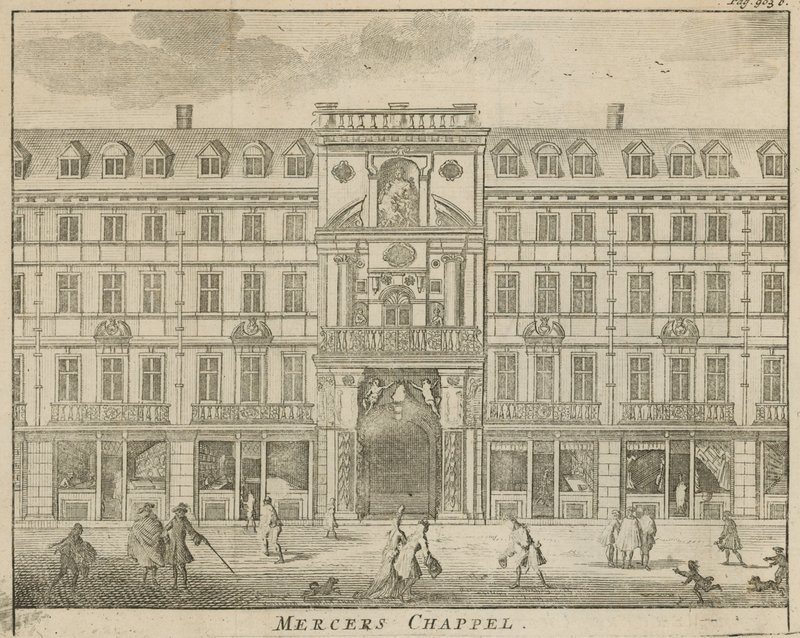 Mercers Chapel, Londen door English School