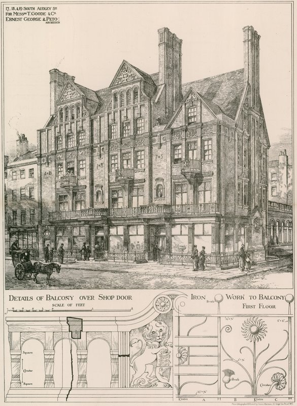 Messrs T Goode & Co., 17, 18 & 19 South Audley Street, Londen door English School