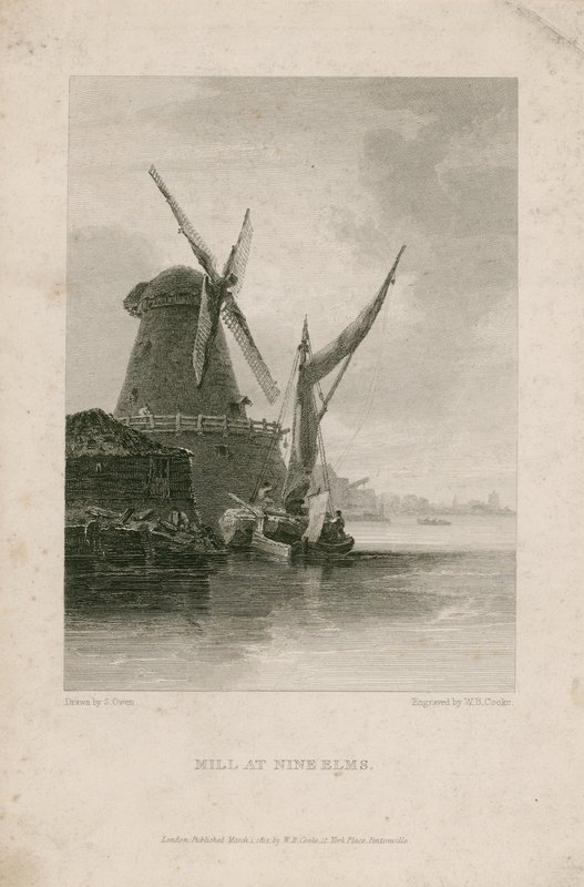 Molen bij Nine Elms door English School