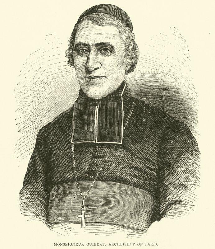 Monseigneur Guibert, aartsbisschop van Parijs, mei 1871 door English School