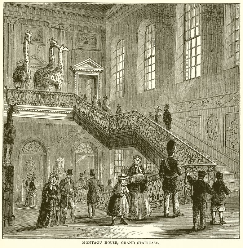 Montagu House, Grote Trap door English School