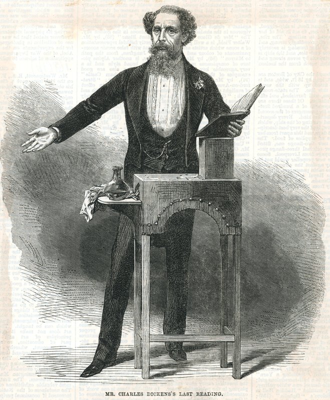 De laatste lezing van Charles Dickens door English School