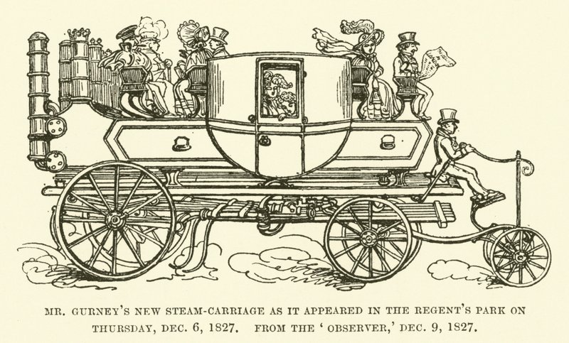 De nieuwe stoomwagen van Mr Gurney zoals deze verscheen in Regent