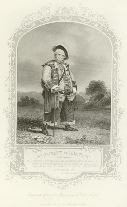 Meneer Hackett als Falstaff, Koning Hendrik IV, Deel I door English School
