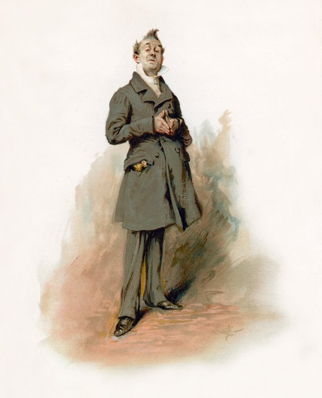 Mr Pecksniff uit Martin Chuzzlewit. 