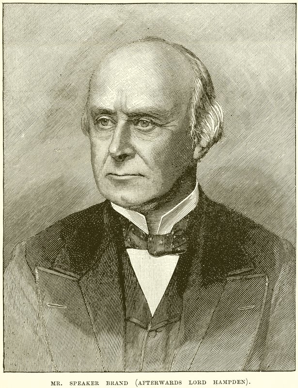 Mr. Speaker Brand (Later Lord Hampden) door English School
