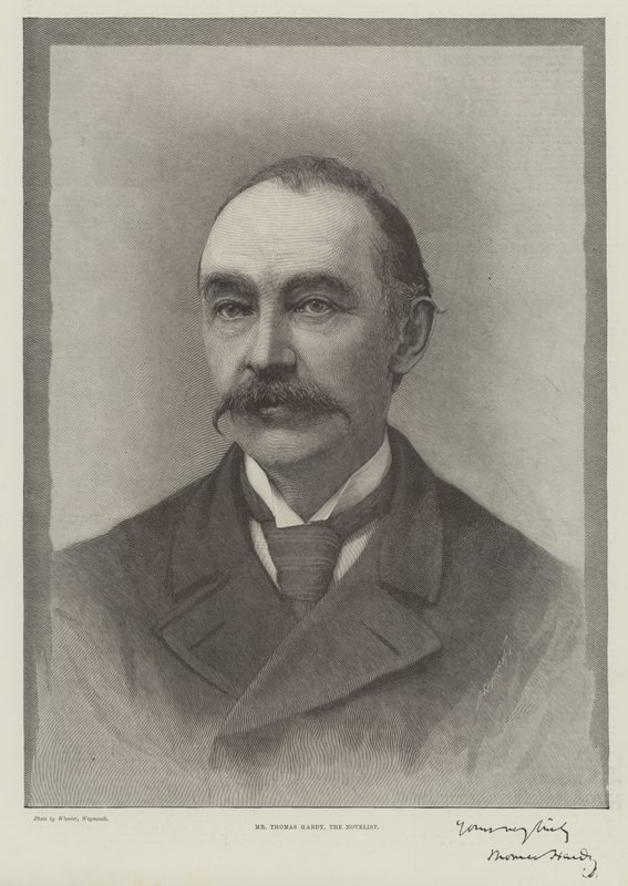 De heer Thomas Hardy, de romanschrijver door English School