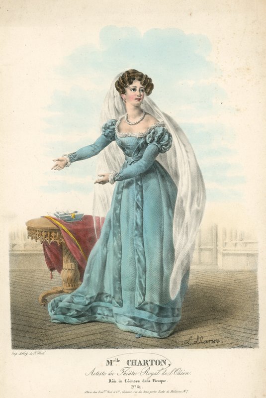 Mevrouw Charton, artiest van het Theatre Royal de l