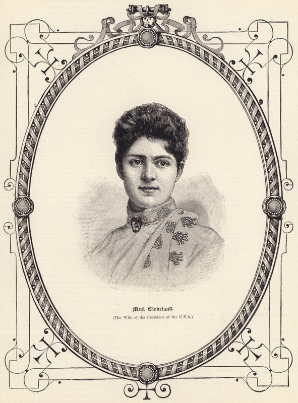 Mevrouw Cleveland (de vrouw van de president van de VS) door English School