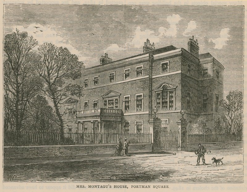 Het huis van mevrouw Montagu, Portman Square, Londen door English School