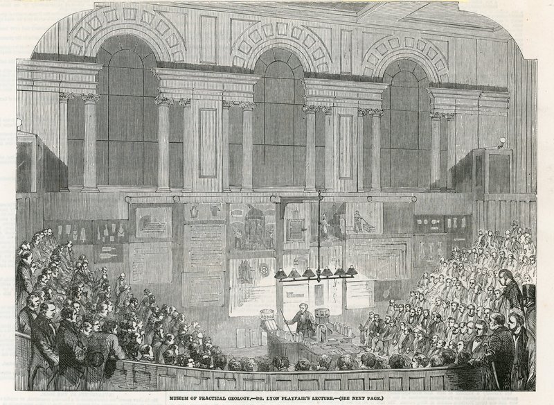 Museum of Practical Geology - lezing van Dr Lyon Playfair door English School