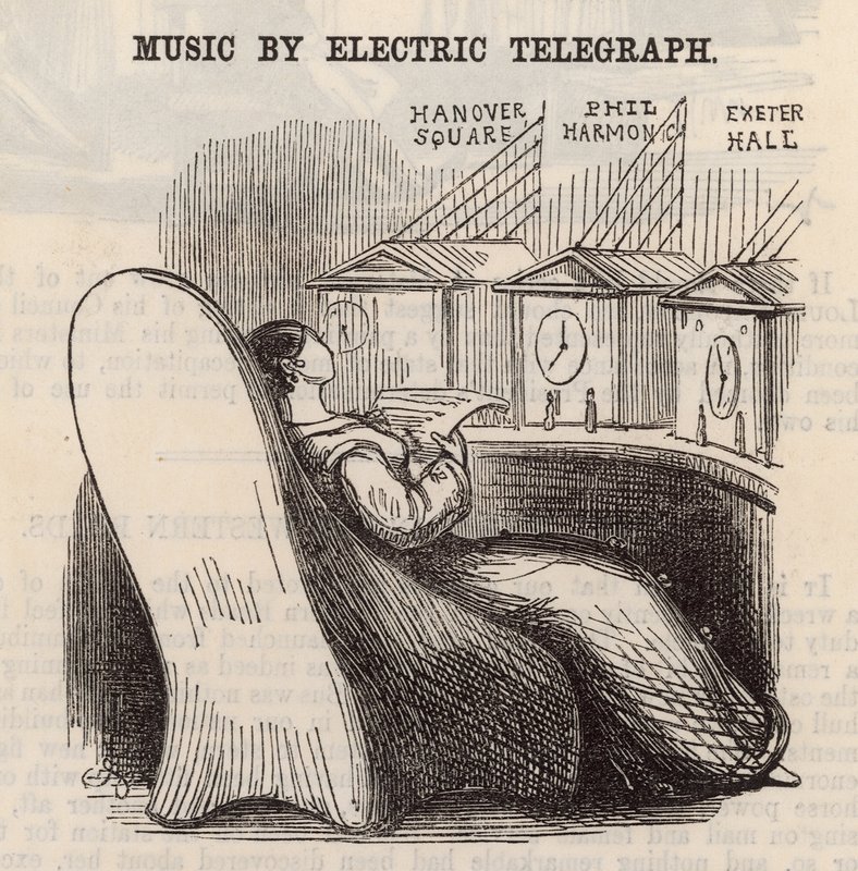 Muziek door elektrische telegraaf door English School