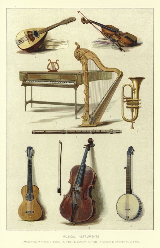 Muziekinstrumenten door English School