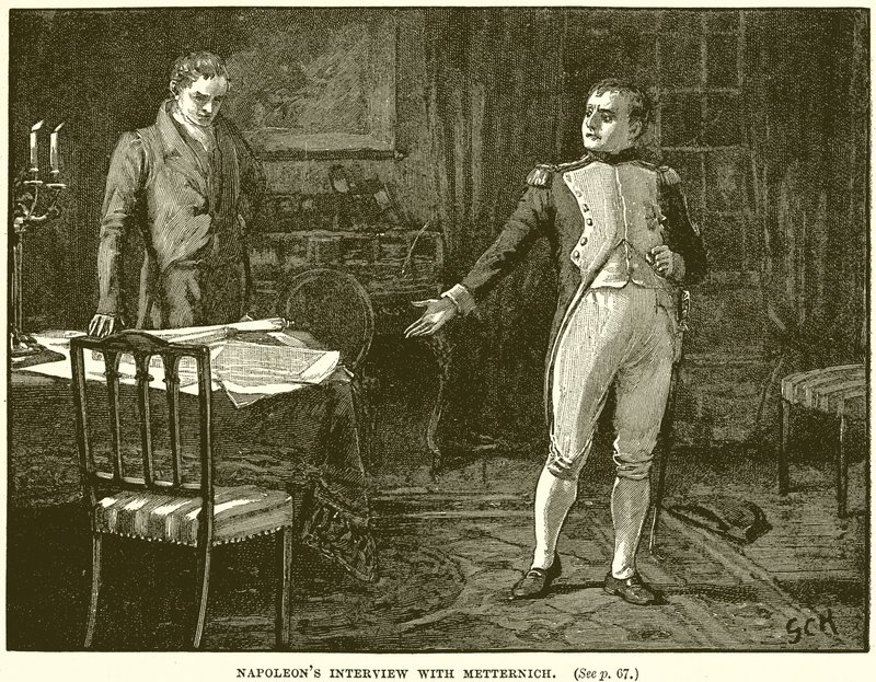 Napoleons interview met Metternich door English School