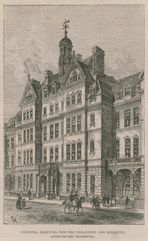 Nationaal Ziekenhuis voor Verlamden en Epileptici, Queen Square, Bloomsbury door English School