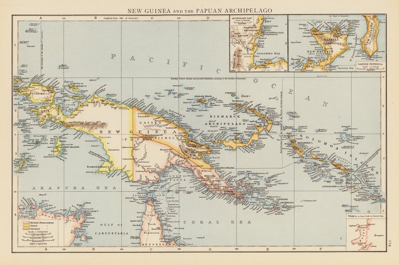 Nieuw-Guinea en de Papoea-archipel door English School