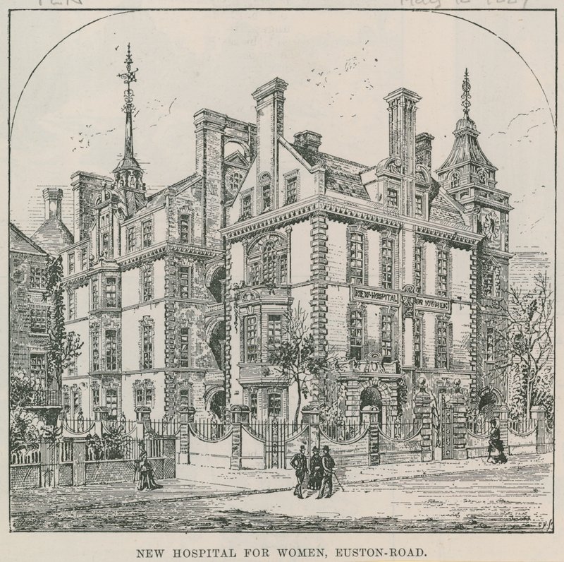 Nieuw Ziekenhuis voor Vrouwen, Euston Road, Londen door English School