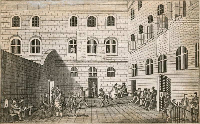 Newgate gevangenis door English School