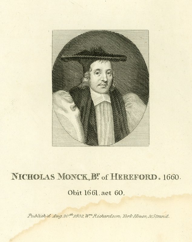 Nicholas Monck, Bisschop van Hereford door English School