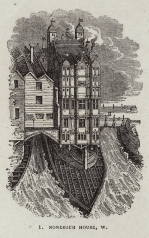 Nonesuch House op de Oude London Bridge door English School