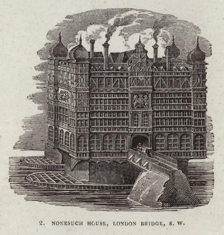 Nonesuch House op de Oude London Bridge door English School
