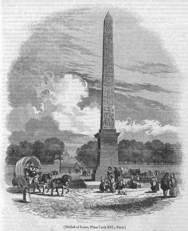 Obelisk van Luxor, Place Louis XVI, Parijs door English School