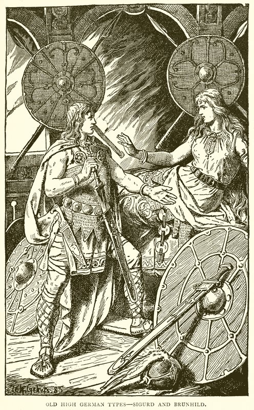 Oude Hoogduitse types--Sigurd en Brunhild door English School