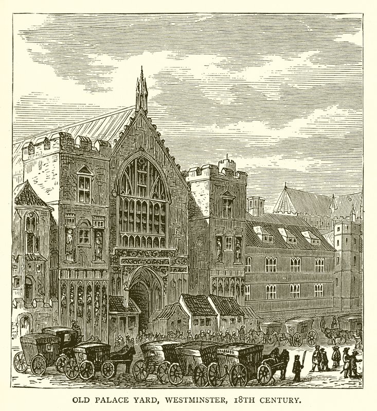 Old Palace Yard, Westminster, 18e eeuw door English School