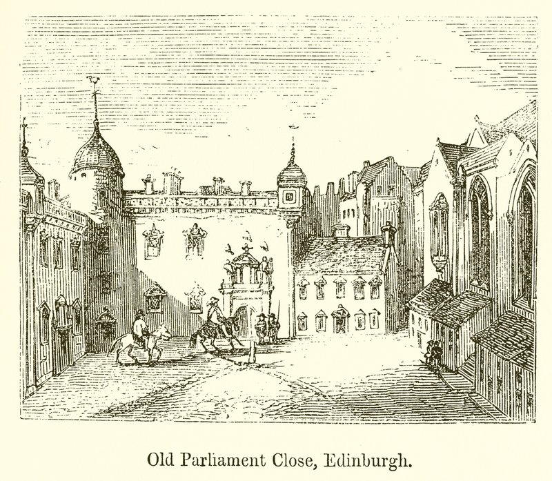 Oude Parliament Close, Edinburgh door English School