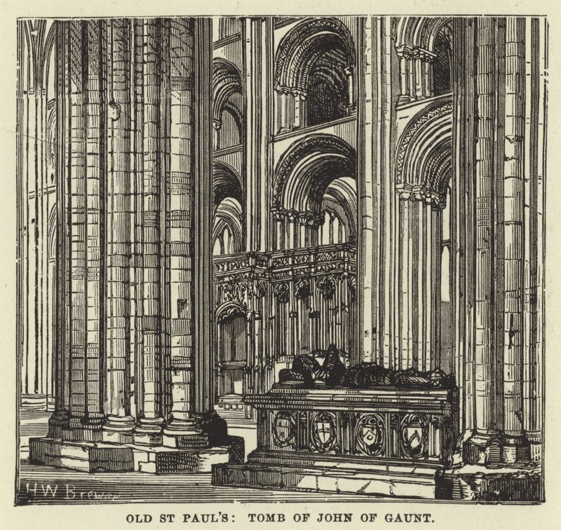 Oude St Pauls, Graf van John van Gaunt door English School