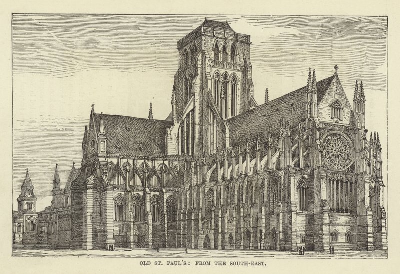 Oude St Pauls, vanaf het Zuidoosten door English School