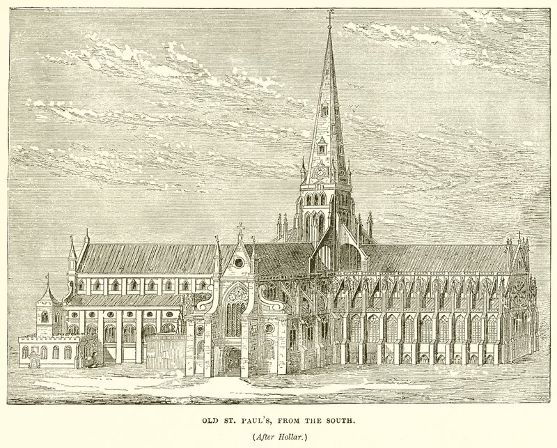 Oude St. Pauls, vanaf het Zuiden door English School