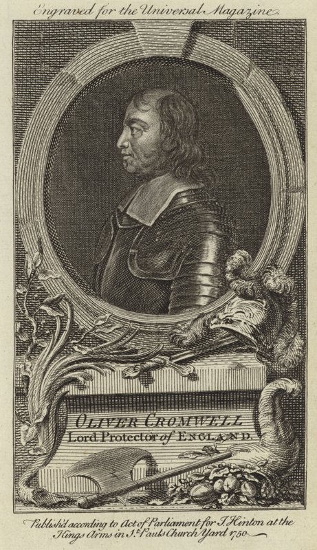 Oliver Cromwell, Lord Protector van Engeland door English School
