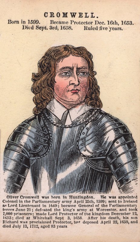 Oliver Cromwell, Beschermer door English School