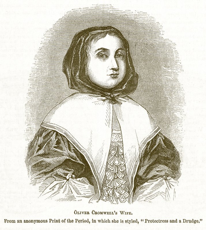 Oliver Cromwells vrouw, illustratie uit The Pictorial History of England door English School