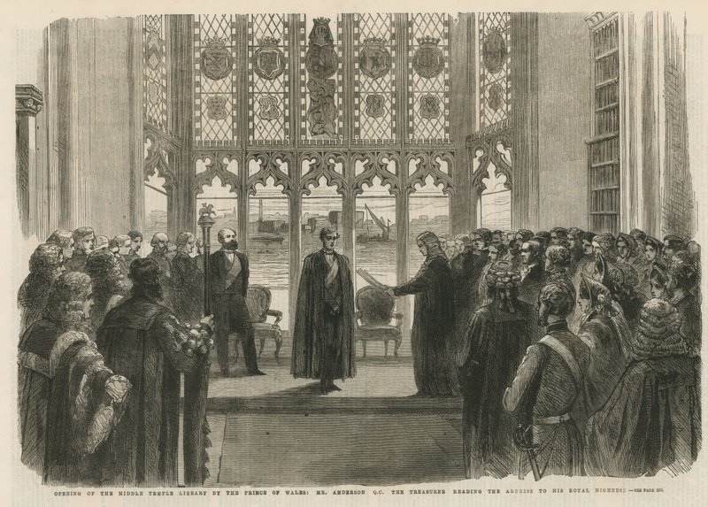 Opening van de Middle Temple Library door English School