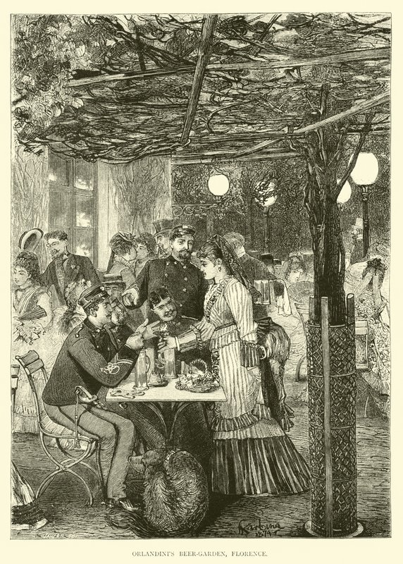 Orlandints Biergarten, Florence door English School