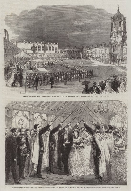Oxford Herdenking (gravure) door English School