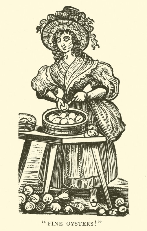 Oesterverkoper door English School