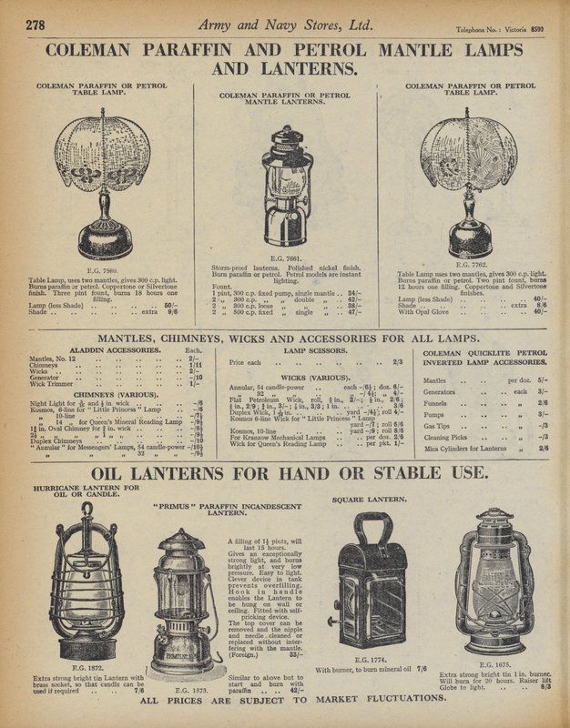 Pagina uit Army and Navy Stores Catalogus door English School