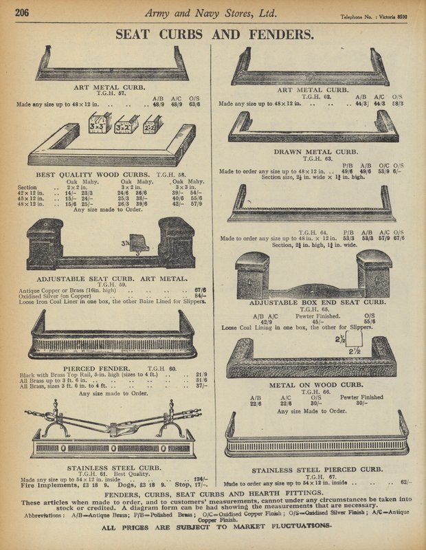 Pagina uit Army and Navy Stores Catalogus door English School