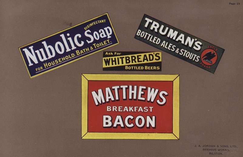 Pagina uit Jordans Enamelled Signs door English School